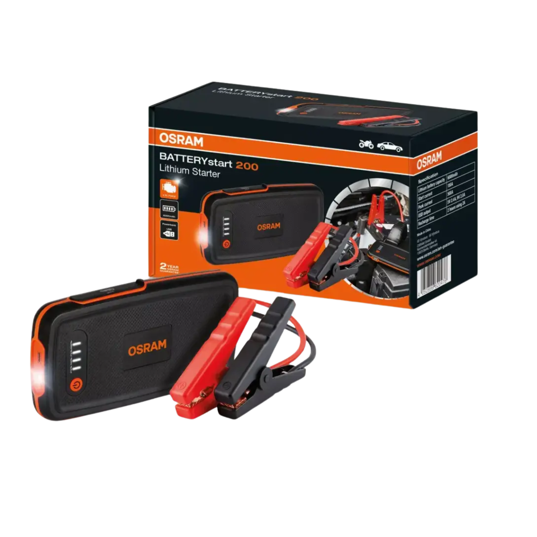 Iniciador Batería Osram 150A 12V