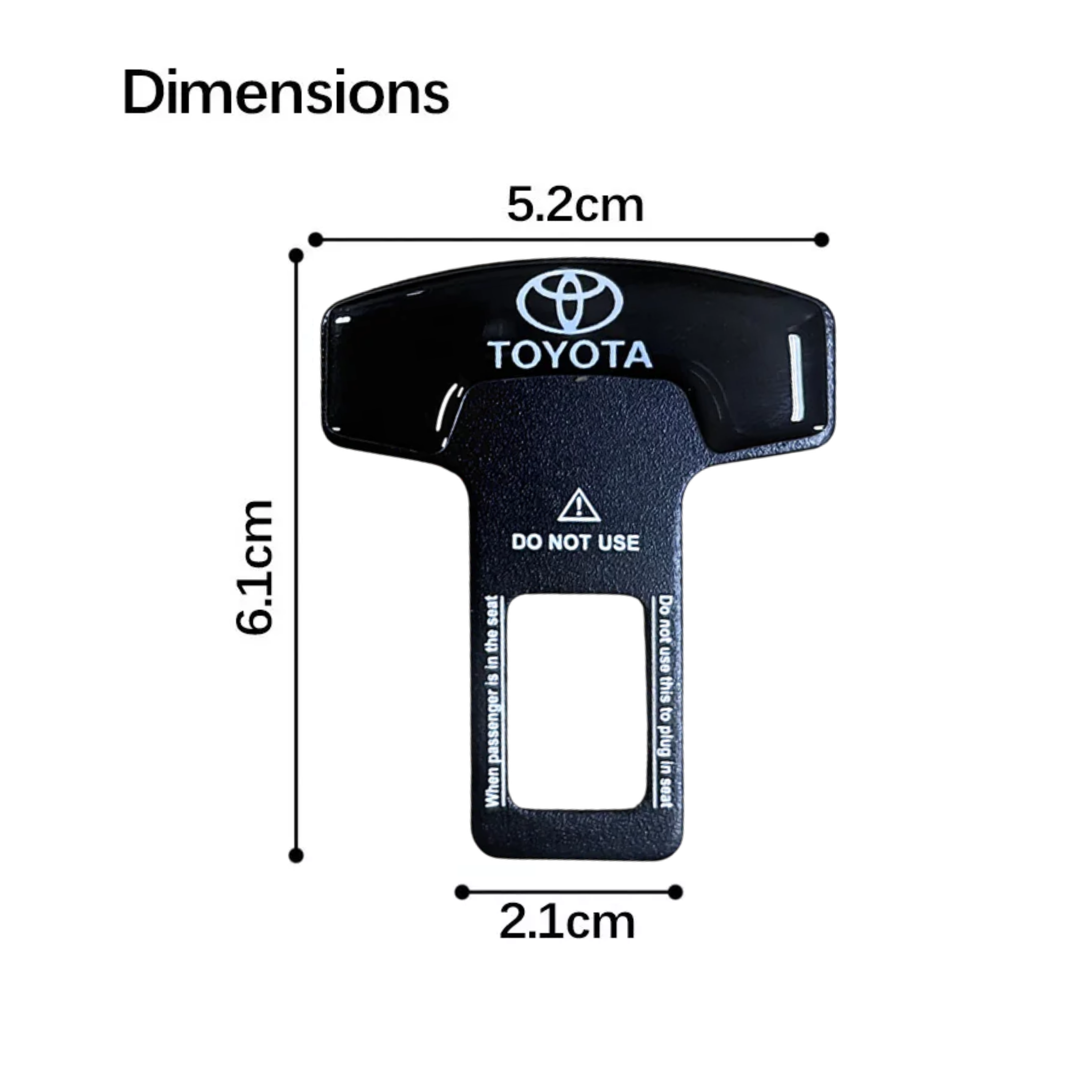 Clip para Cinturón silenciador marcado Toyota (par)