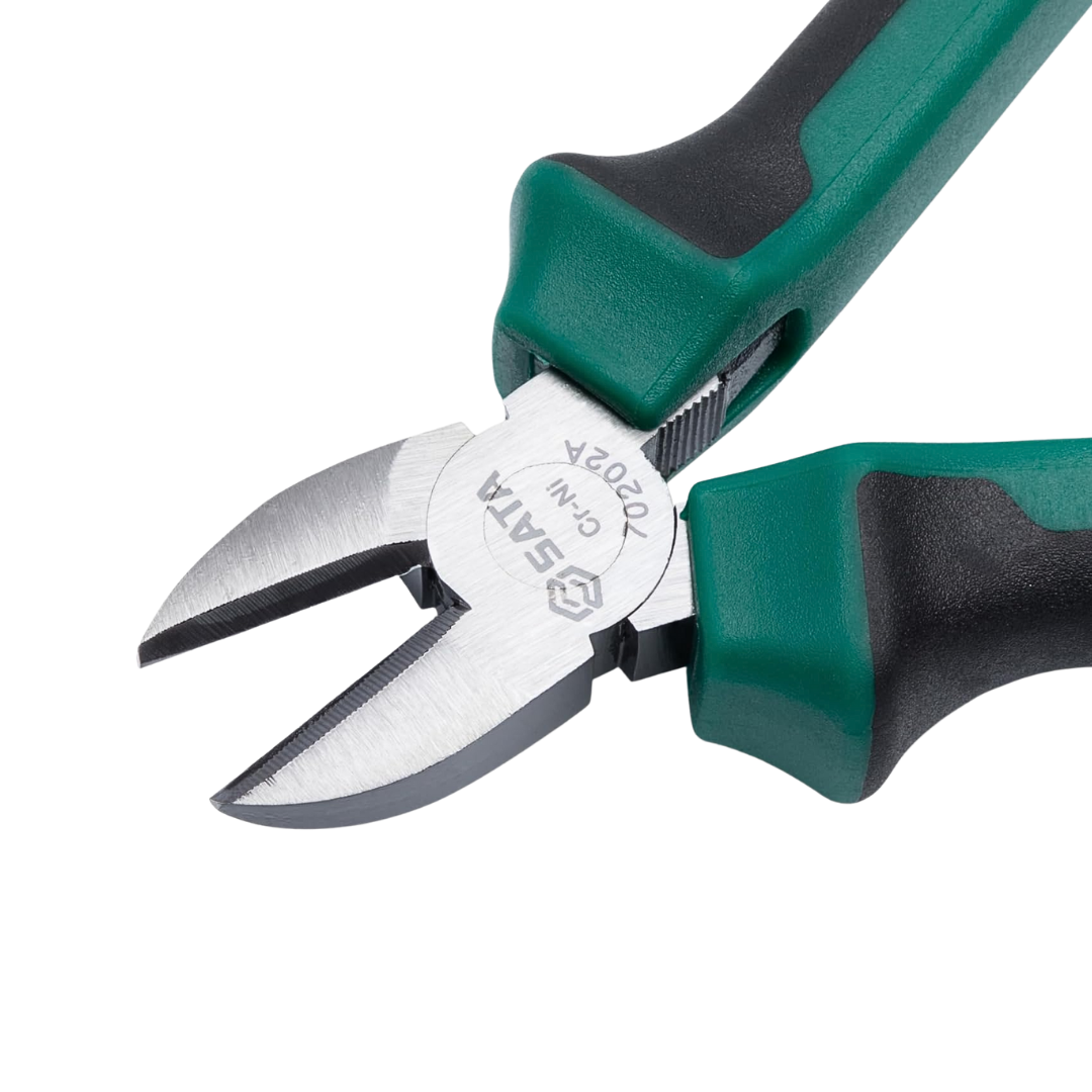 alicate corte diagonal sata, alicate 6 pulgadas, alicate profesional, tenaza sata, herramienta cromo niquel, alicate antideslizante, alicate eléctrico, herramientas de corte, alicate ergonómico, herramientas resistentes, corte preciso, alicate niquelado, alicate tratado térmicamente, alicate para mecánicos, herramientas SATA