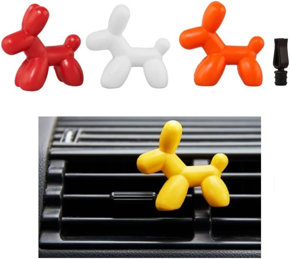 Ambientador Little Joe Dog con diseño de perrito, ideal para autos. Se instala fácil en la rejilla y libera aroma suave hasta por 45 días.