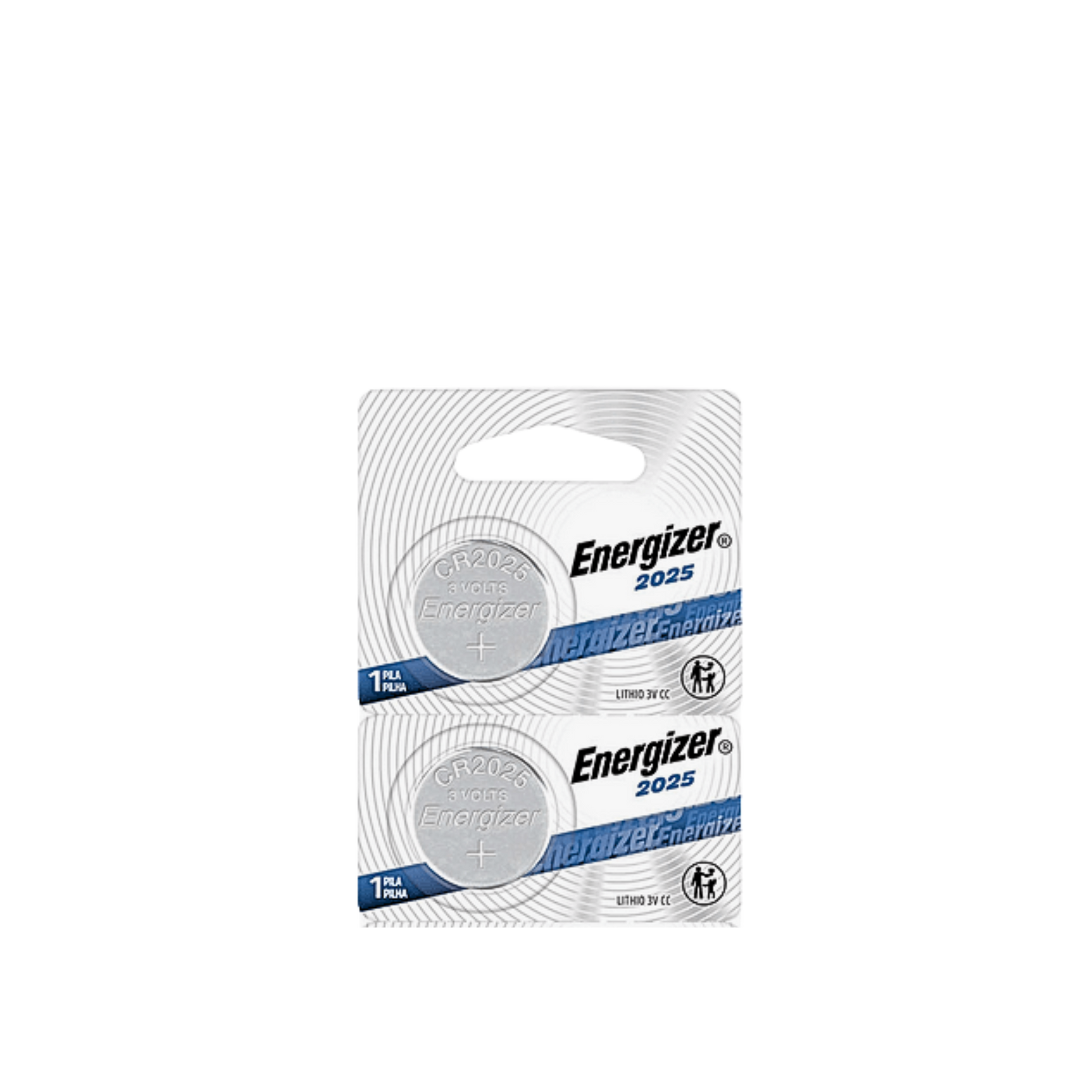 Batería Energizer 2025 de larga duración. Funciona en temperaturas extremas, mantiene carga hasta 8 años y es ideal para dispositivos electrónicos.