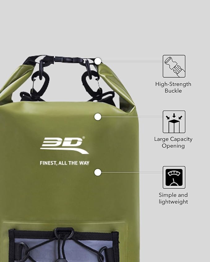 bolso impermeable, 3D Maxpider, dry bag 20L, bolso resistente al agua, accesorios outdoor, mochila impermeable, bolso aventura, accesorios 4x4, detailing Colombia