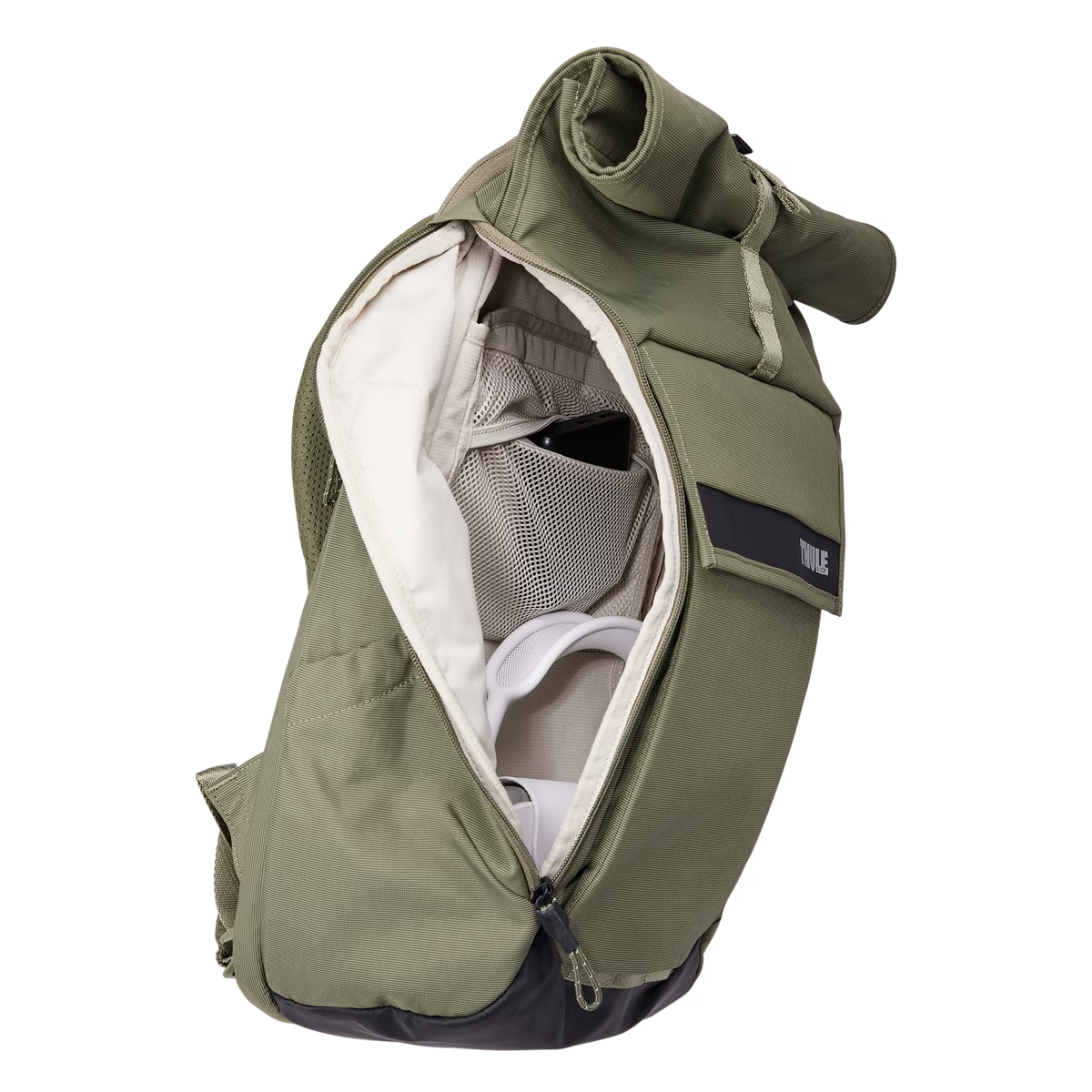 Bolso Paramount Thule, mochila urbana Thule, bolso impermeable, mochila con cierre enrollable, bolso para ciclistas, accesorios Thule, mochila sostenible, mochila con bluesign, bolso versátil Thule, mochila resistente al agua