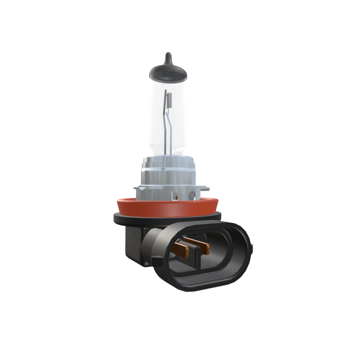 Bombillo H11 Osram de 12V y 55W, ideal para motos, carros y camionetas. Luz halógena de 3.200K, ofrece alto rendimiento y mantiene la originalidad del vehículo.
