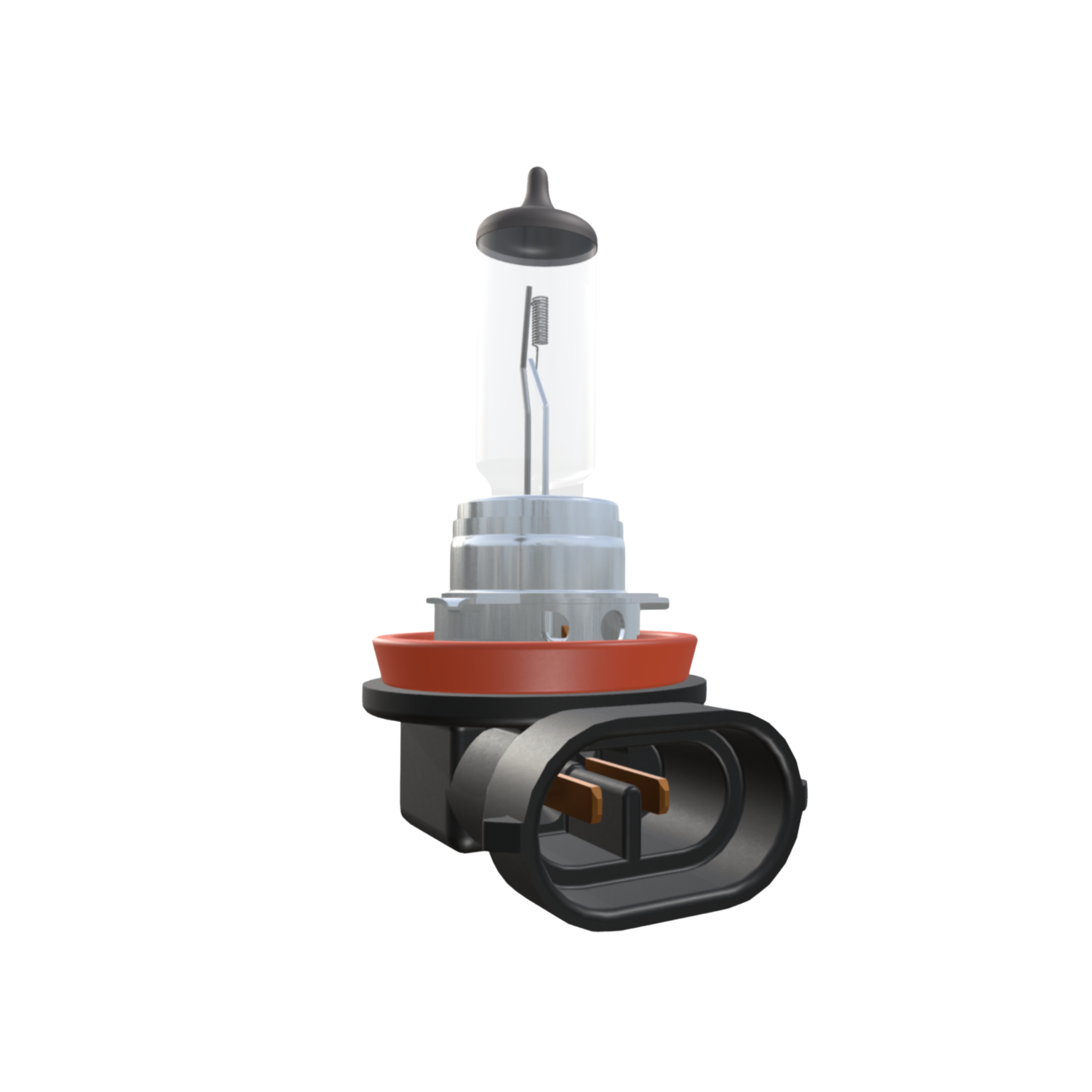 Bombillo H11 Osram de 12V y 55W, ideal para motos, carros y camionetas. Luz halógena de 3.200K, ofrece alto rendimiento y mantiene la originalidad del vehículo.