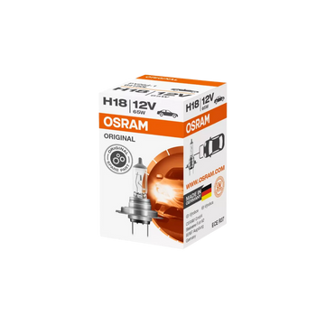 bombillo h18 osram, bombillo 64180L, bombillo h18 12v 65w, osram h18 carro, lámpara halógena osram, repuesto original osram, bombillo faro delantero, luz 1700 lúmenes, norma ece r37, bombillo auto h18, osram made in germany, iluminación automotriz potente, foco h18 osram
