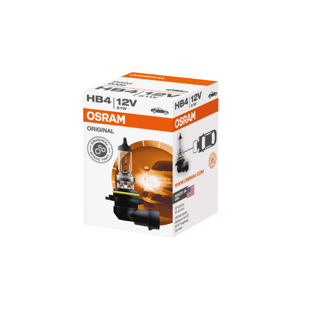 bombillo hb4 osram, bombillo 9006 12v, lámpara halógena osram, bombillo p22d, bombillo luz blanca cálida, bombillo carro delantero, bombillo farola 9006, bombillo 3200k, bombillo osram hb4 51w, bombillo carretera