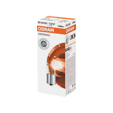 bombillo osram r10w, bombillo 12v 10w, bombillo exterior carro, bombillo señalización automotriz, bombillo luces de posición, bombillo osram espejo, bombillo intermitente, bombillo automotriz 12v, bombillo osram exterior, bombillo osram compacto