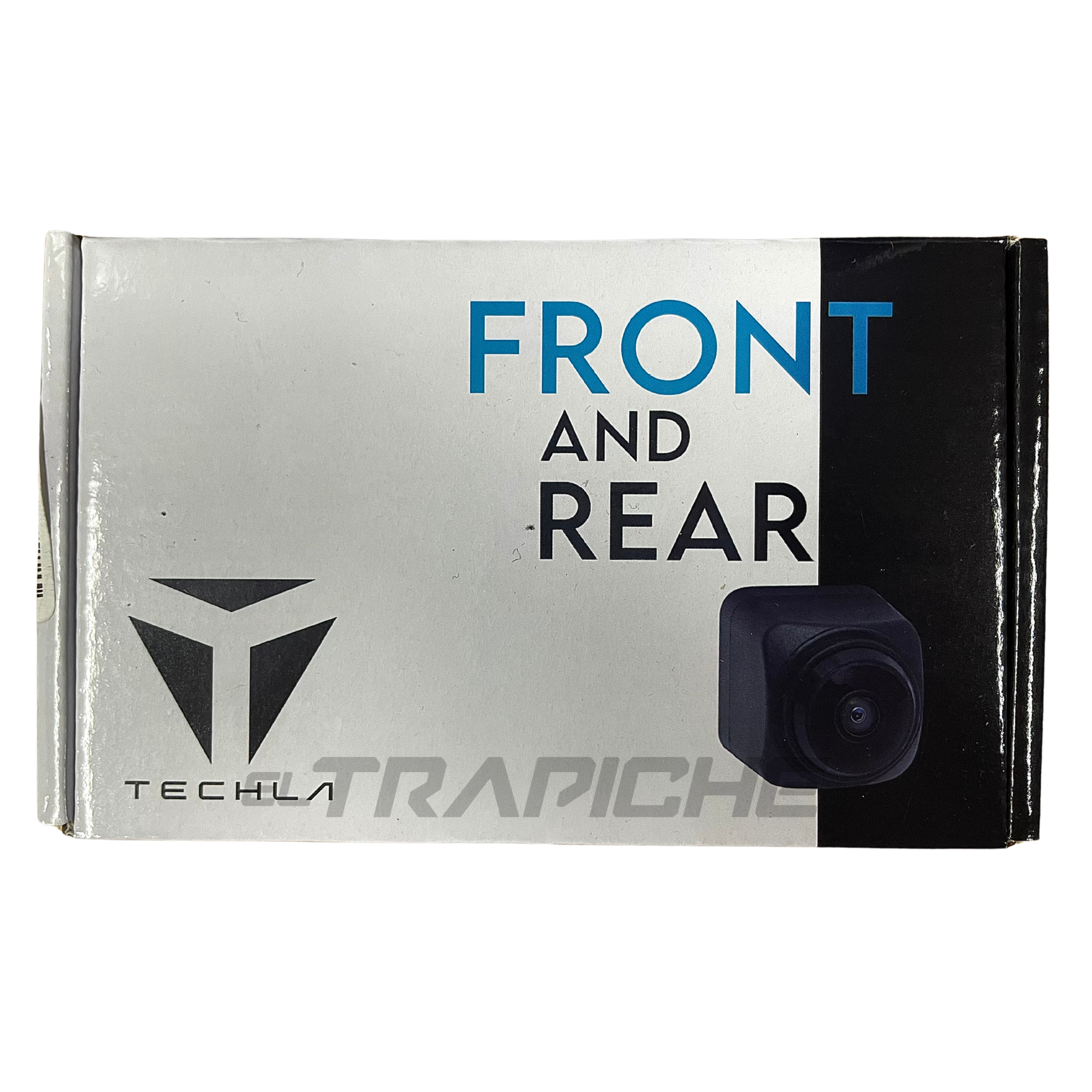 Cámara de reversa tipo sombrero Techla 016. Mejora la visibilidad al parquear. Diseño discreto, resistente al agua y de fácil instalación.