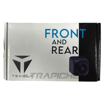 Cámara de reversa tipo sombrero Techla 016. Mejora la visibilidad al parquear. Diseño discreto, resistente al agua y de fácil instalación.