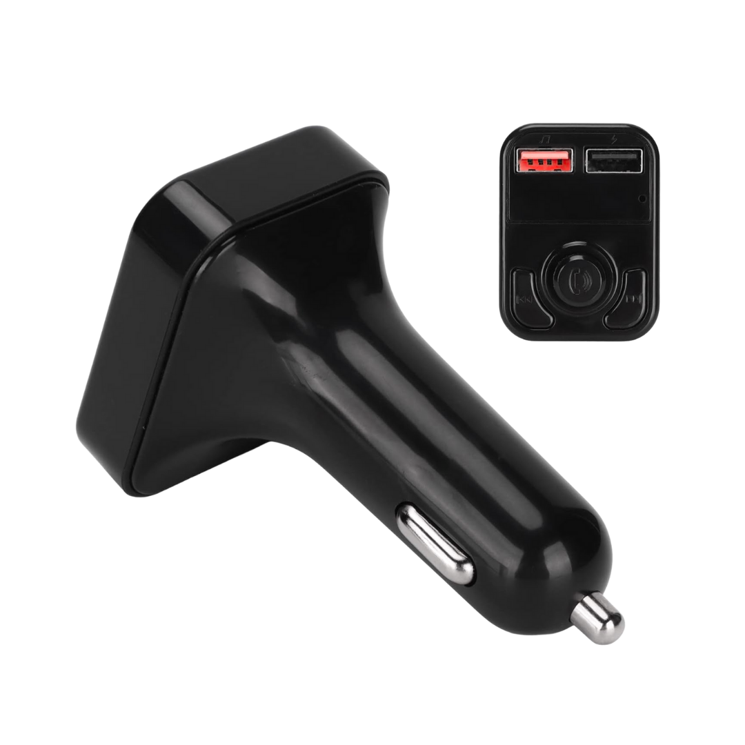 cargador FM, manos libres, cargador bluetooth carro, adaptador encendedor, transmisor FM, accesorios carro, tecnología para auto, cargador inalámbrico auto, música en el carro