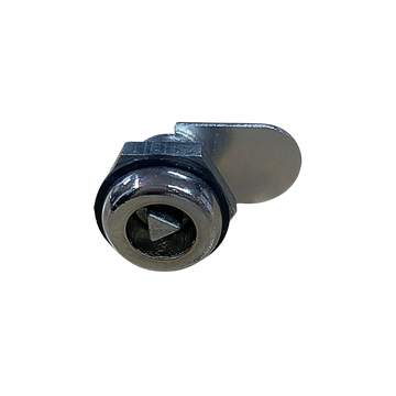 Chapa triangular Gales, ideal para gabinetes eléctricos o cajas de control. Fabricación robusta, apertura segura con llave triangular.