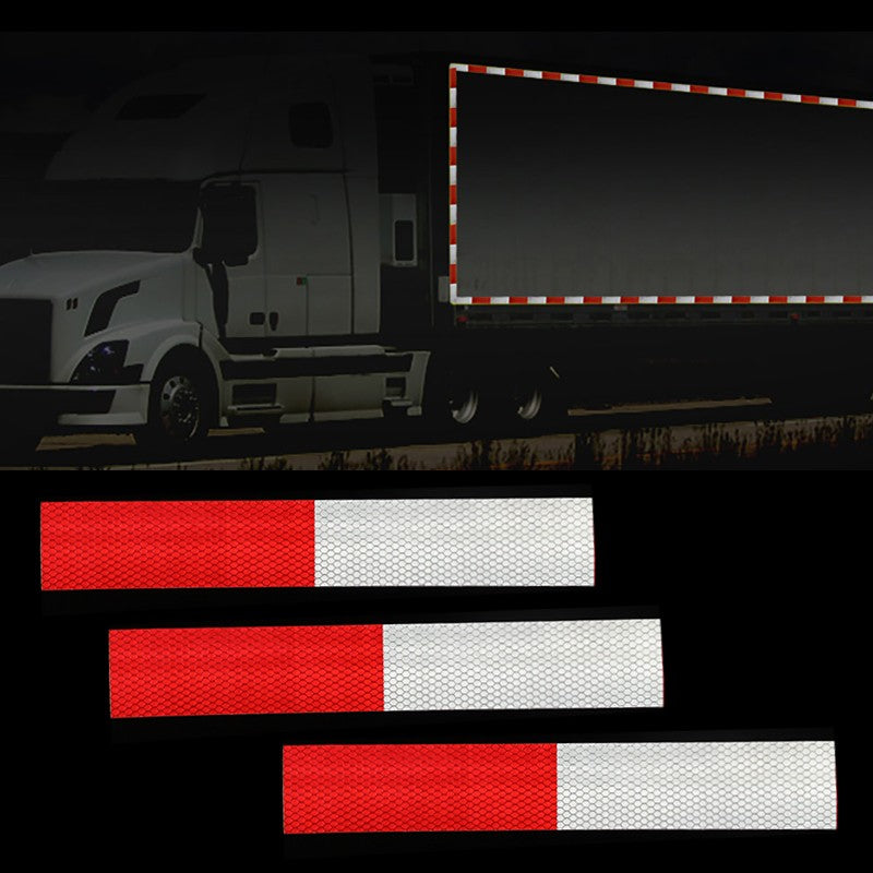 Aumenta la seguridad con la cinta reflectante. Resistente al clima, adhesivo duradero y alta visibilidad en cualquier ángulo. Ideal para vehículos y señalización.