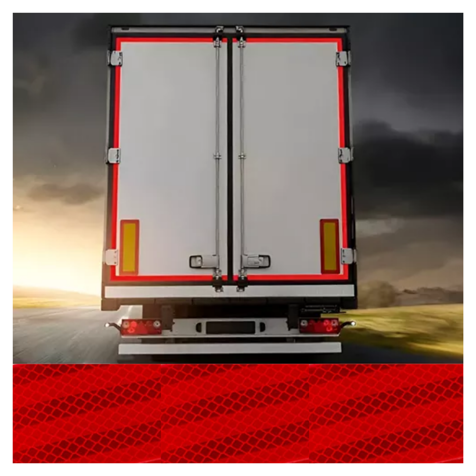 Cinta reflectiva roja de 5cm. Alto desempeño en reflectividad. Adhesivo ultra resistente. Flexible y fácil de instalar. 