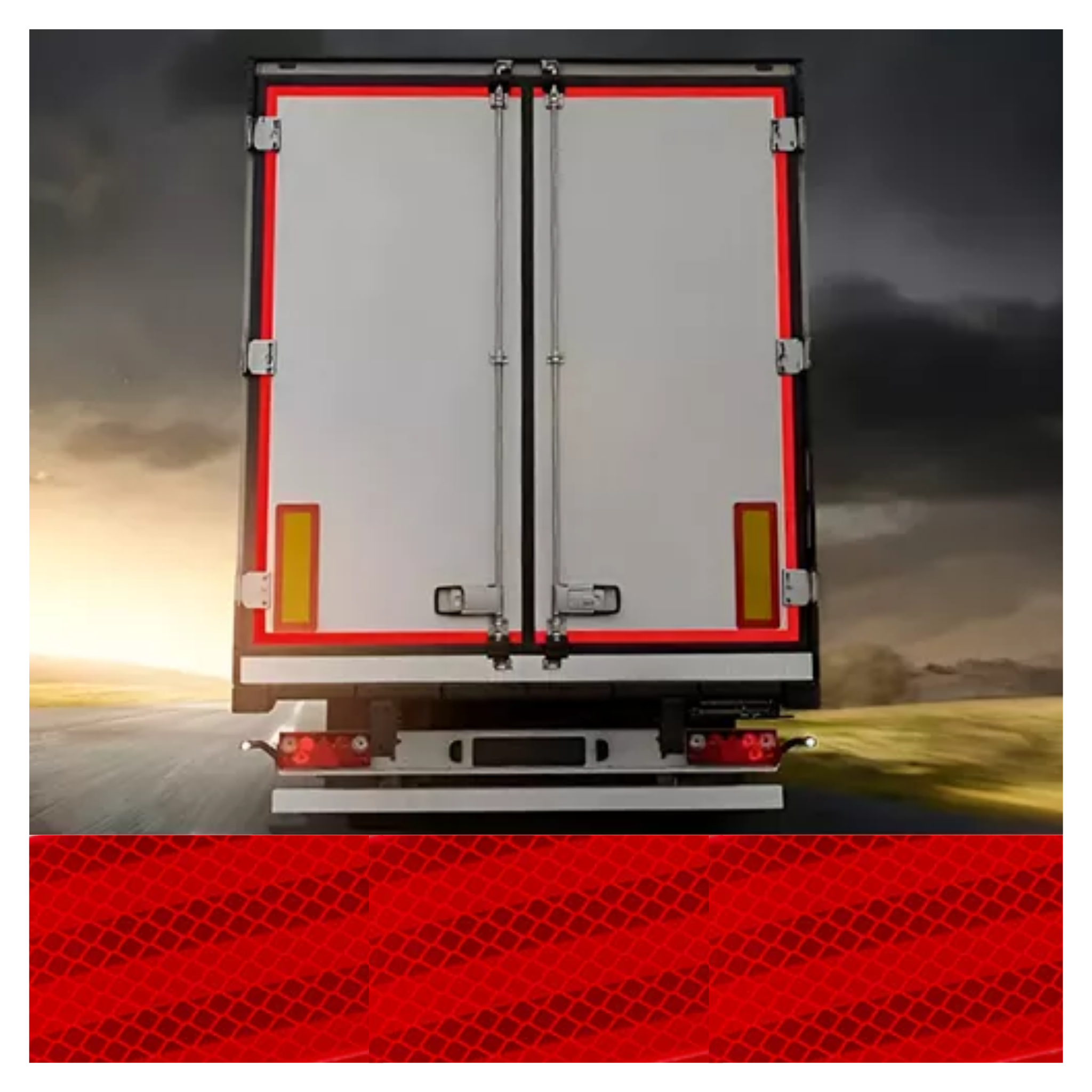 Cinta reflectiva roja de 5cm. Alto desempeño en reflectividad. Adhesivo ultra resistente. Flexible y fácil de instalar. 