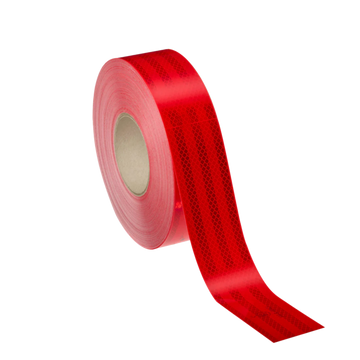 Cinta reflectiva roja de 5cm. Alto desempeño en reflectividad. Adhesivo ultra resistente. Flexible y fácil de instalar. 