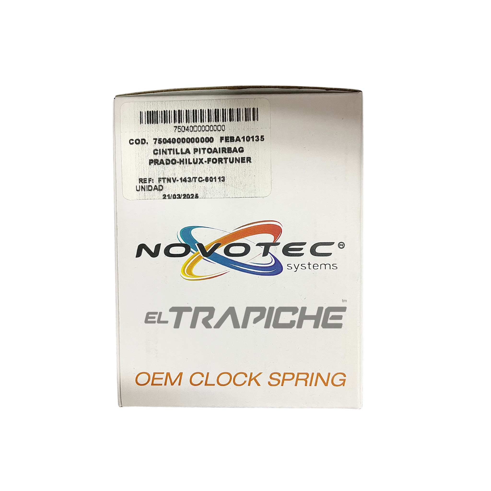 Cintilla para pito y airbag compatible con Toyota Prado, Hilux y Fortuner. Repuesto original, calidad garantizada y máxima seguridad en tu vehículo.

