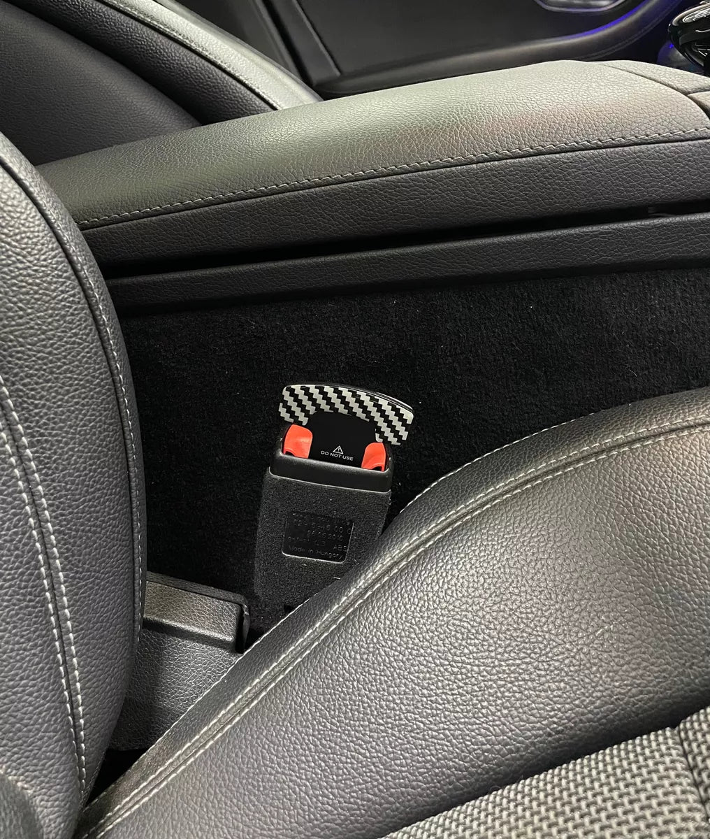 Clip Silenciador De Cinturón Tipo Carbono (paquete X2)