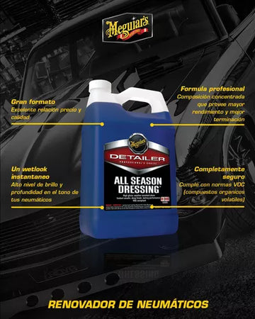 All Season Dressing, Acondicionador De Gomas D16001 Meguiars