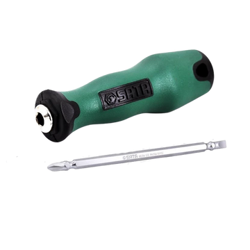 destornillador cabeza doble sata, destornillador reversible 2x6mm, destornillador 2 en 1, destornillador plano y phillips, herramientas compactas, destornillador profesional, herramientas SATA, destornillador ergonómico, destornillador versátil, herramienta de precisión, destornillador doble punta