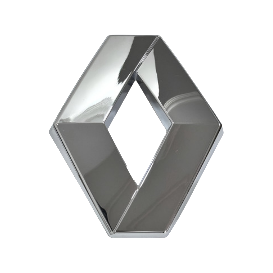 emblema renault, rombo renault, emblema logan, emblema sandero, insignia renault cromada, logo renault, emblema frontal logan, emblema frontal sandero, repuestos renault, accesorios renault