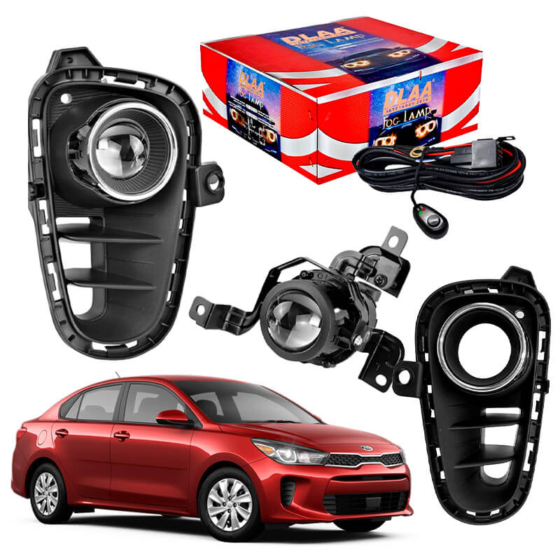 exploradoras kia rio, kia rio 2018, luces antiniebla kia, neblineras rio 2018, accesorios kia rio, repuestos kia, faros auxiliares