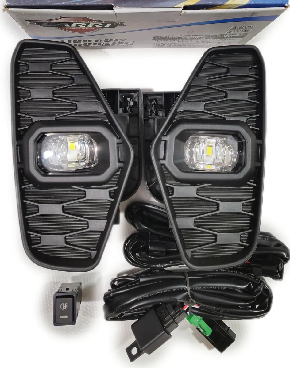 exploradoras nissan np300 2021, faros niebla np300, luces auxiliares led, exploradoras led 12v, np300 faros originales, exploradoras tipo OEM, luces blancas np300, repuestos nissan originales, farolas np300 2021