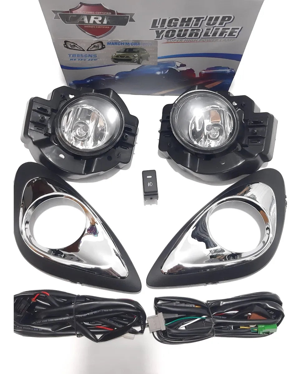 exploradoras nissan march 2015, luces niebla march 2015, faros auxiliares nissan march, exploradoras h8 12v 35w, farolas originales march, repuestos nissan march, bombillos halógenos h8, luces antiniebla march