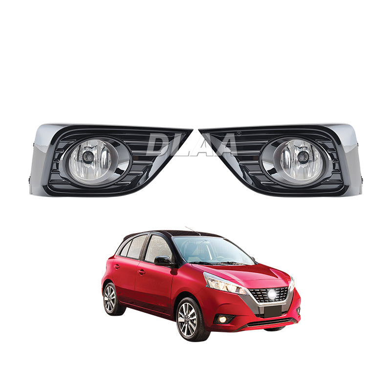 exploradoras nissan march, march 2021, luces neblineras nissan, faros auxiliares march, accesorios nissan 2021, dlla march 2021, neblineras dlna nissan