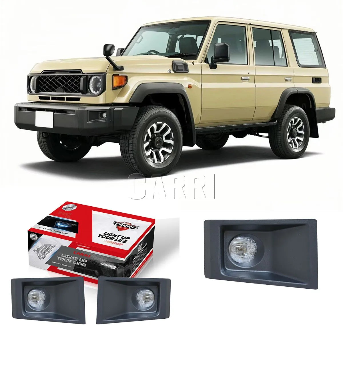 exploradoras toyota cara de vaca, faros neblineros toyota, luces antiniebla camioneta, farolas toyota bumper nuevo, accesorios toyota luz