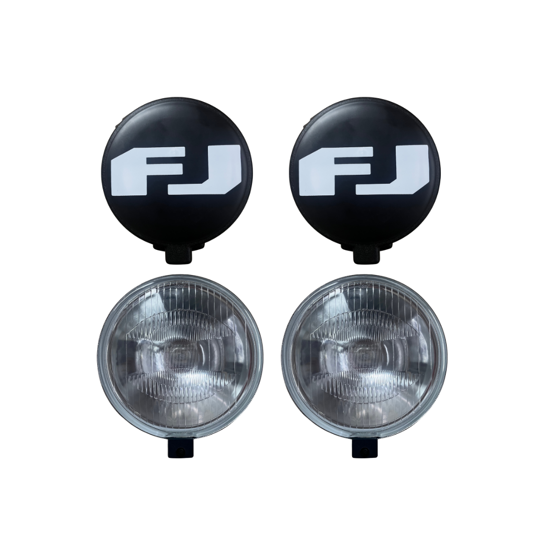 exploradoras fj cruiser, luces fj cruiser 2011, toyota fj cruiser accesorios, protectores luces fj, exploradoras redondas, faros auxiliares fj, luces todoterreno, iluminación 4x4
