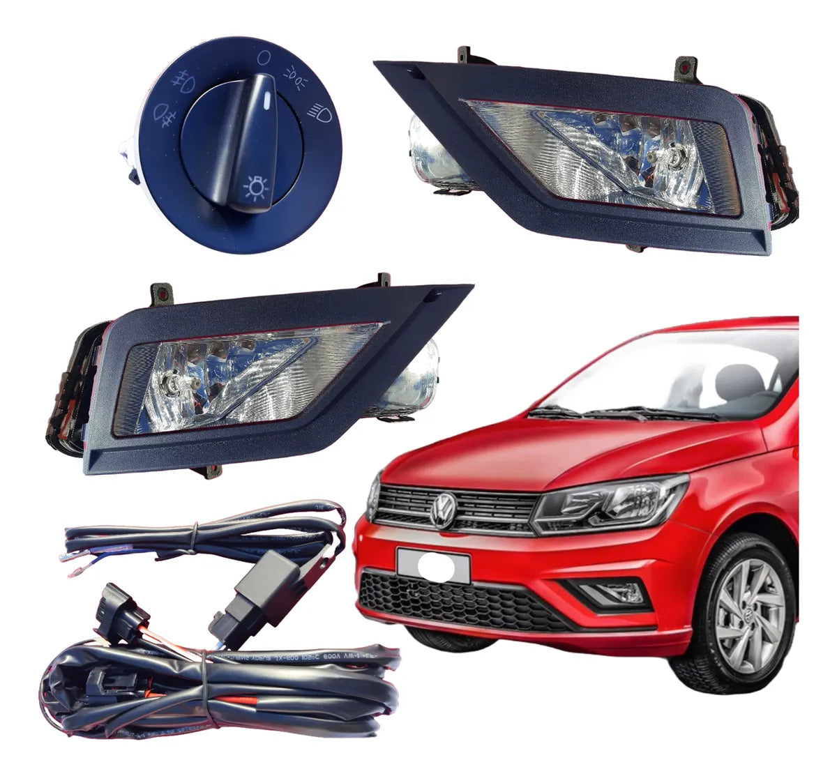 exploradoras volkswagen 2018, gol 2018, voyage 2018, saveiro 2018, farolas niebla vw, exploradoras h8 12v, exploradoras originales vw, luces antiniebla gol, accesorios vw saveiro, bombillo h8 35w