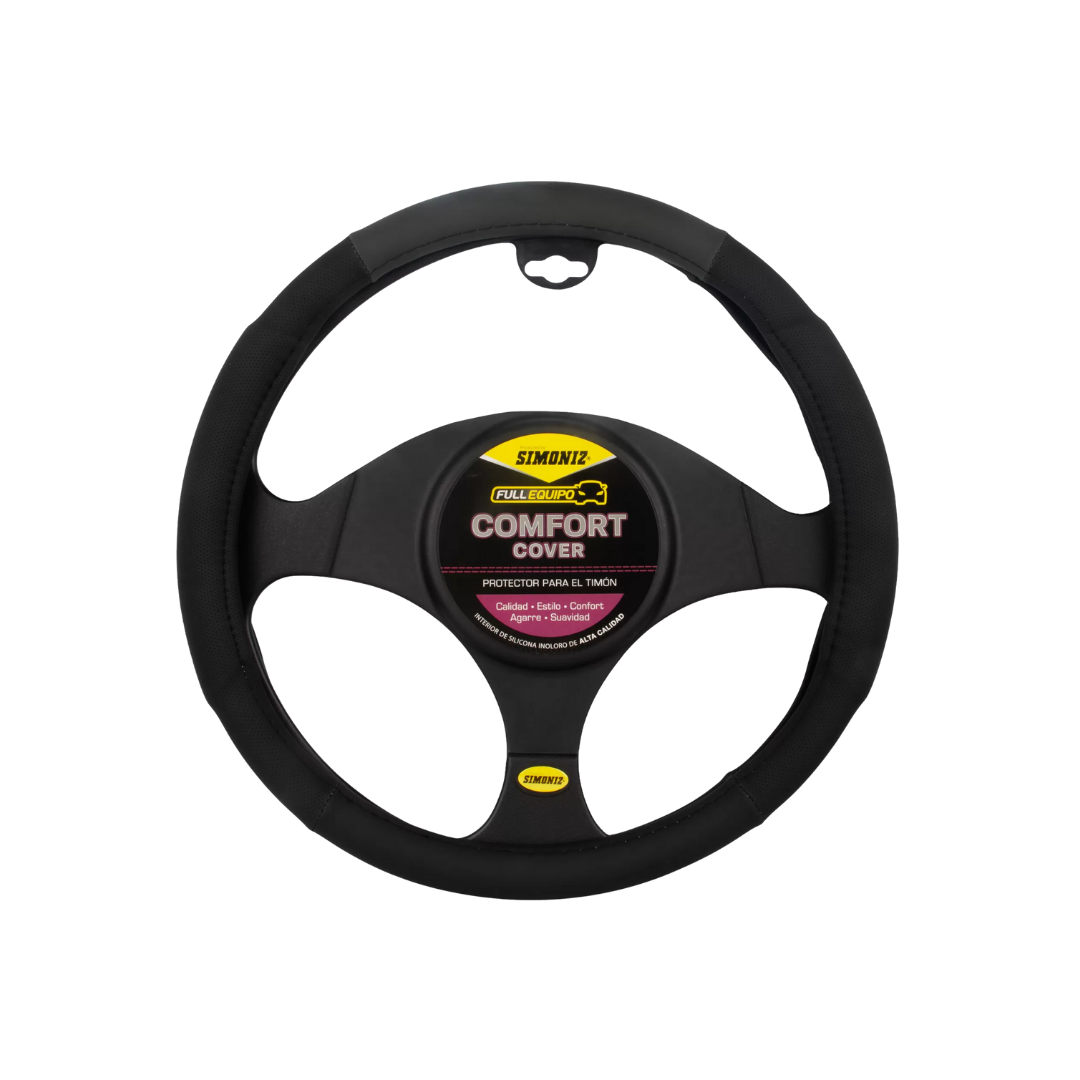 forro cabrilla simoniz, protector timón carro, forro volante gris, cubierta volante pvc, funda para timón auto, accesorio interior carro, forro ergonómico timón, protector volante antidesgaste, accesorios simoniz carro, forro elegante para volante