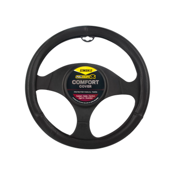 forro cabrilla simoniz, forro volante negro gris, protector timón carro, funda timón auto, cubierta volante pvc, accesorio interior carro, forro ergonómico timón, protector volante antidesgaste, accesorios simoniz carro, forro elegante para volante