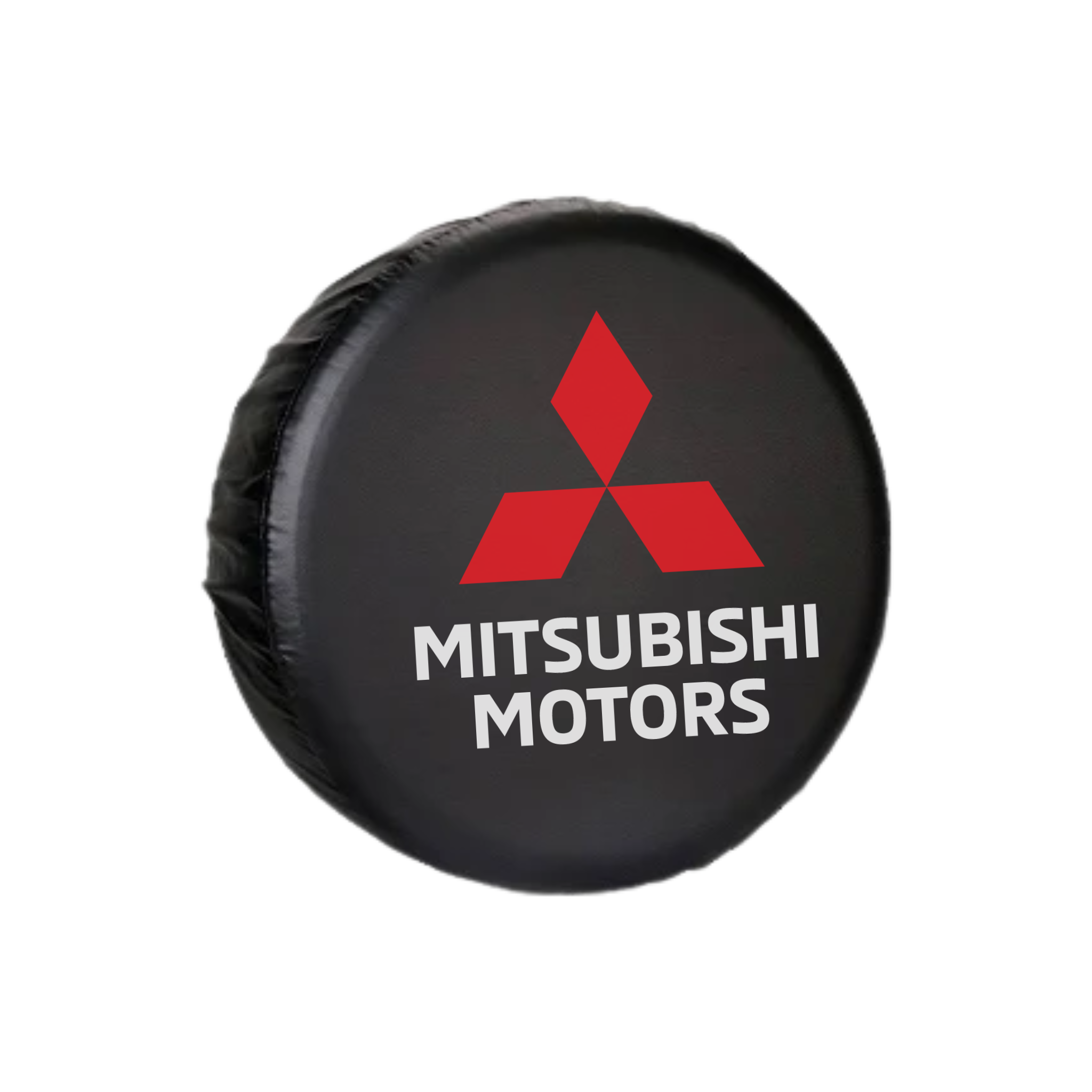 Forro de repuesto para llanta Mitsubishi. Protege la llanta de repuesto del sol, lluvia y polvo. Diseño resistente y fácil de instalar.