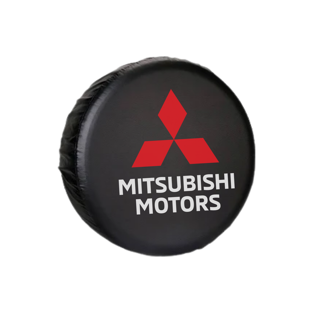 Forro de repuesto para llanta Mitsubishi. Protege la llanta de repuesto del sol, lluvia y polvo. Diseño resistente y fácil de instalar.