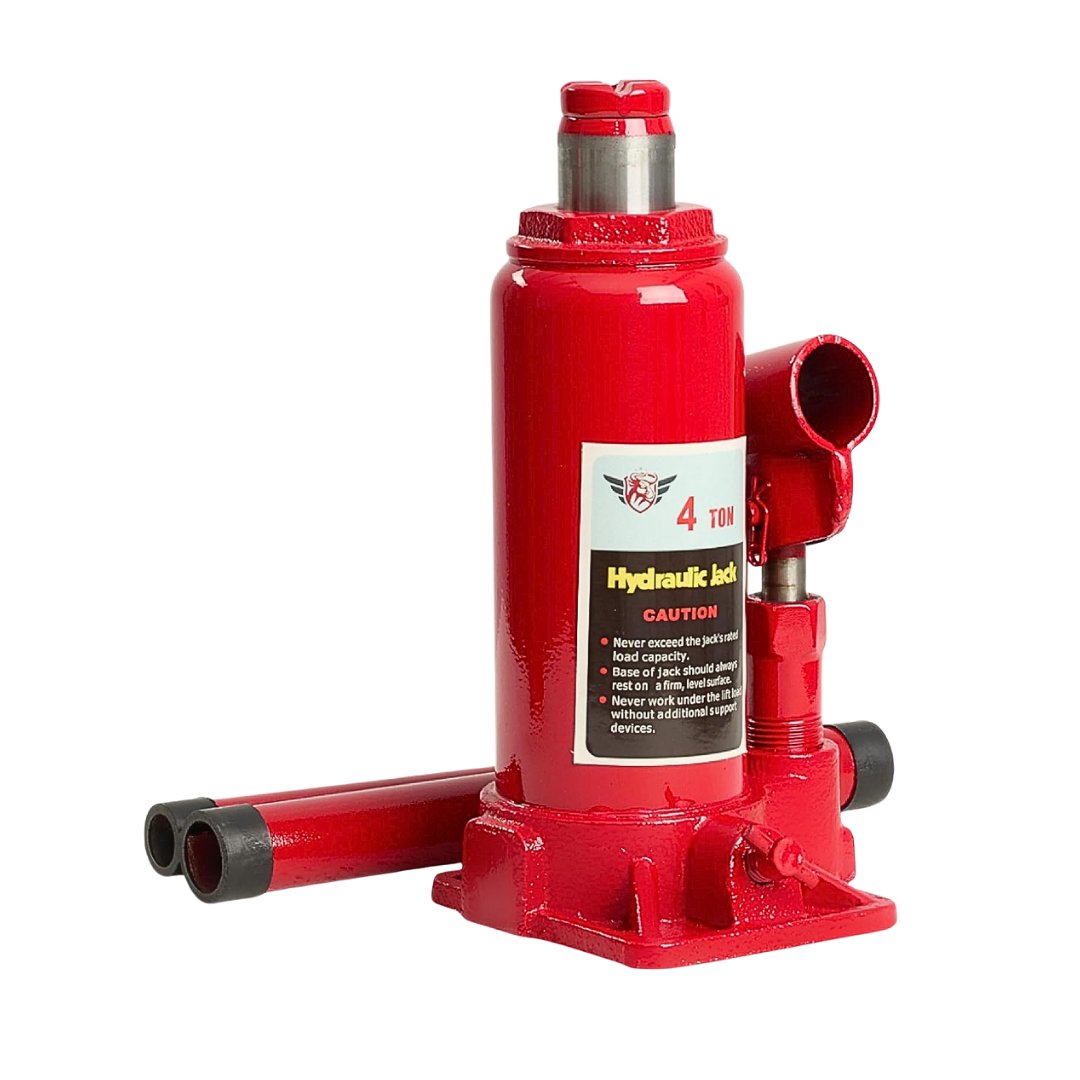 gato hidráulico 4 toneladas, gato tipo botella, herramienta mecánica, elevador de carros, gato para carro, gato taller automotriz, gato resistente