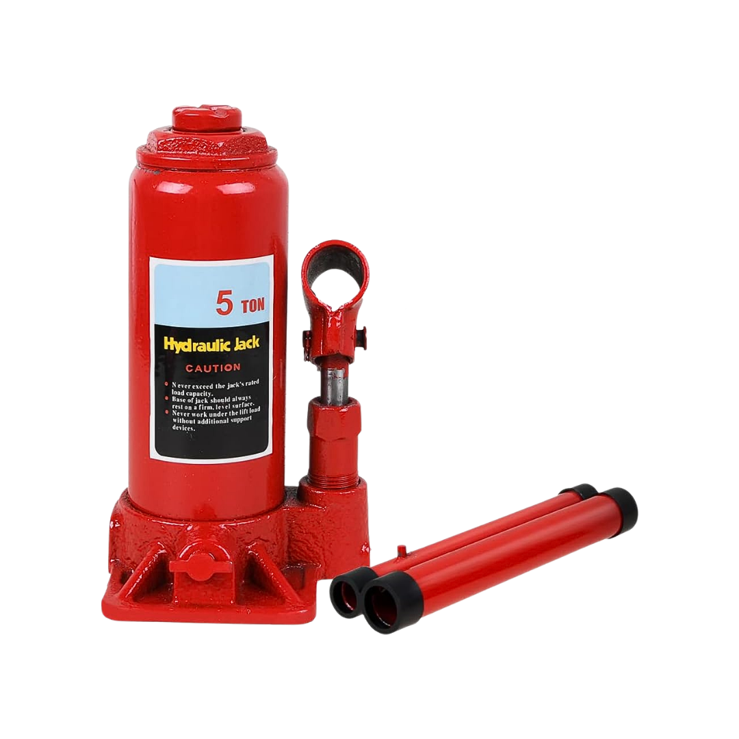gato hidráulico 5 toneladas, gato tipo botella, herramienta mecánica, elevador de carros, gato para carro, gato taller automotriz, gato resistente
