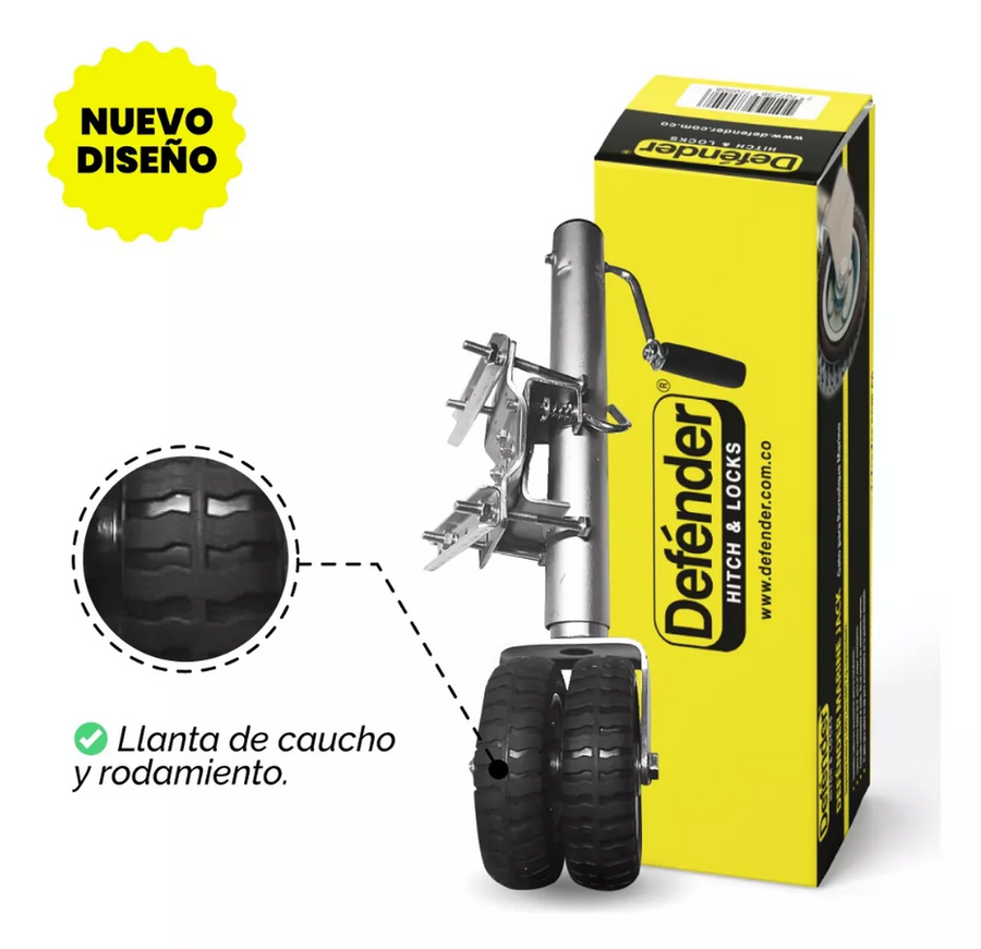 gato para remolque defender, gato nivelador tráiler, soporte remolque 1500lb, gato estabilizador tráiler, accesorios para remolque, gato tráiler carga pesada