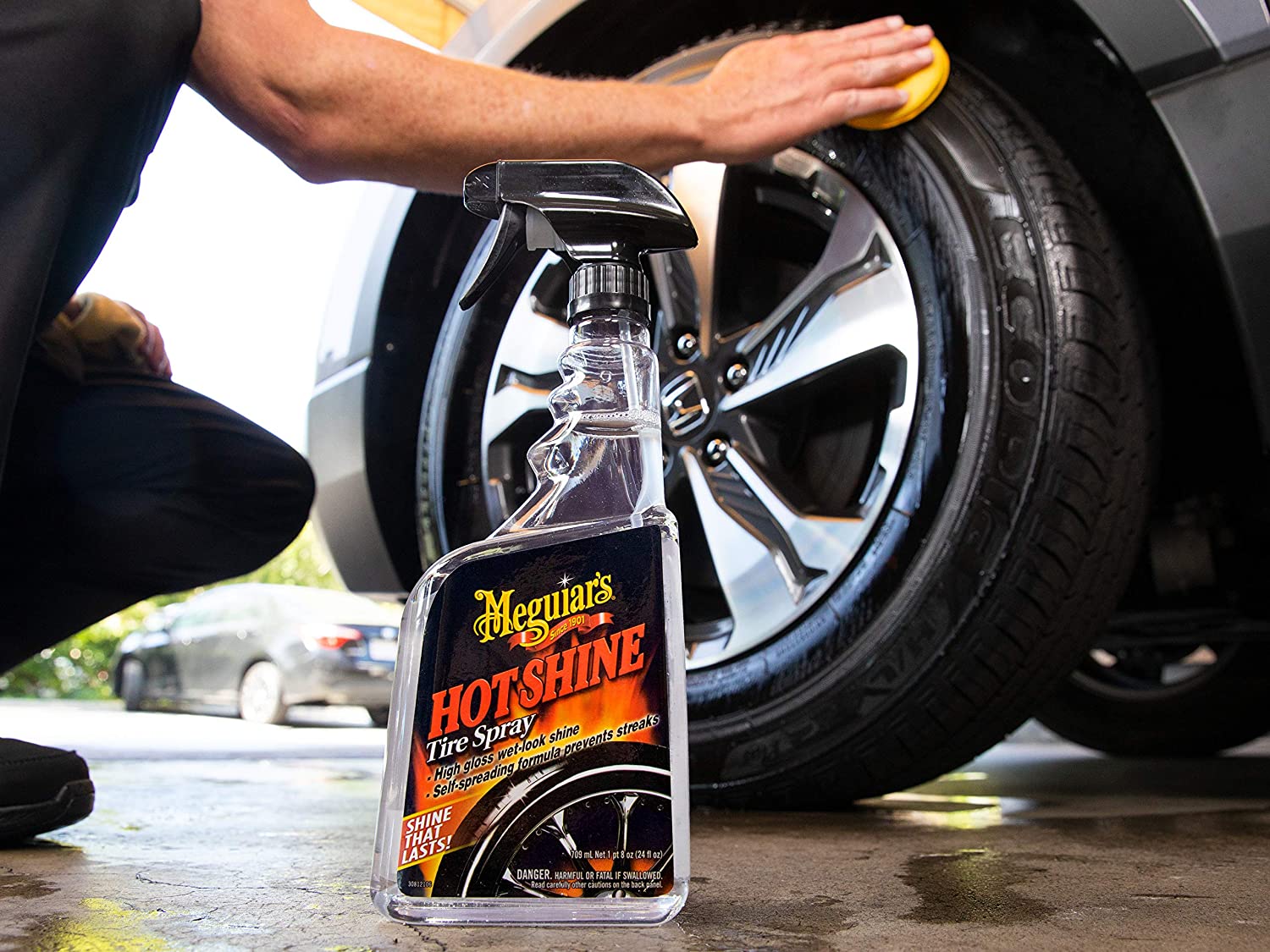 Spray para brillo de neumáticos Meguiars G12024 acabado brillante duradero
