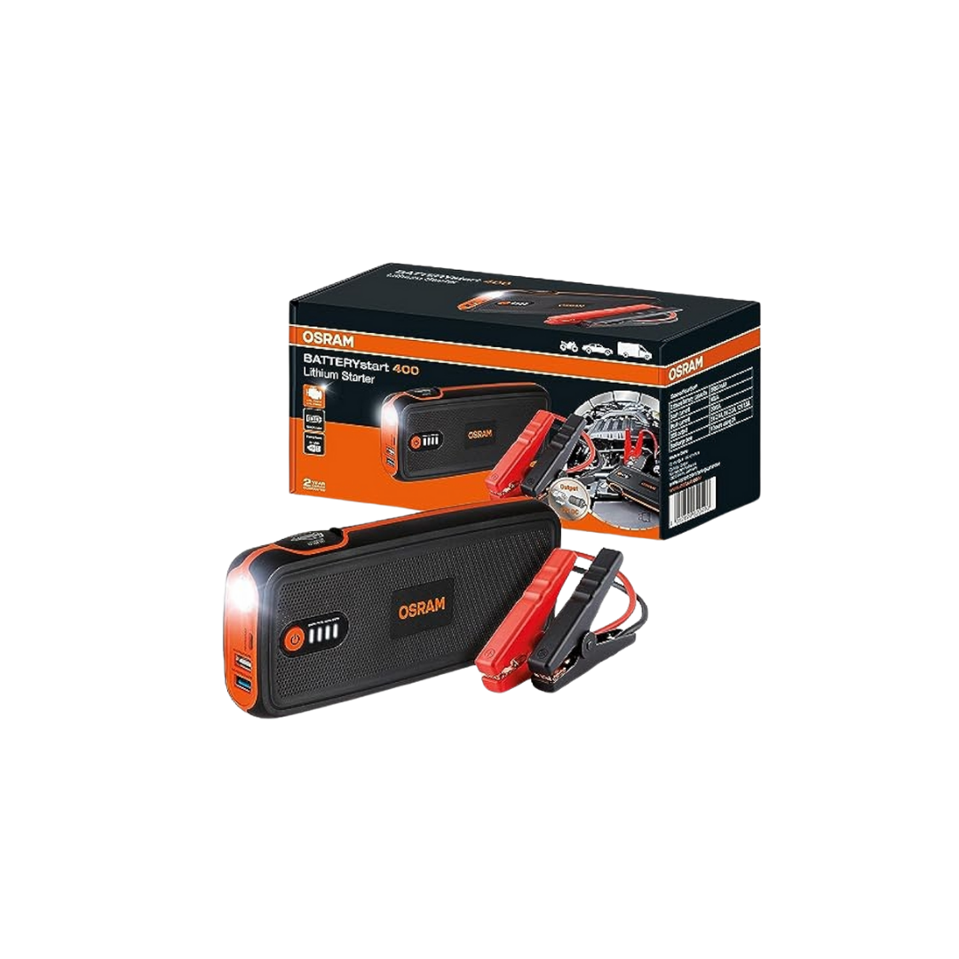 arrancador batería osram, iniciador 400A, powerbank para carro, jump starter potente, batería portátil auto, arrancador emergencia coche, osram batería 12V