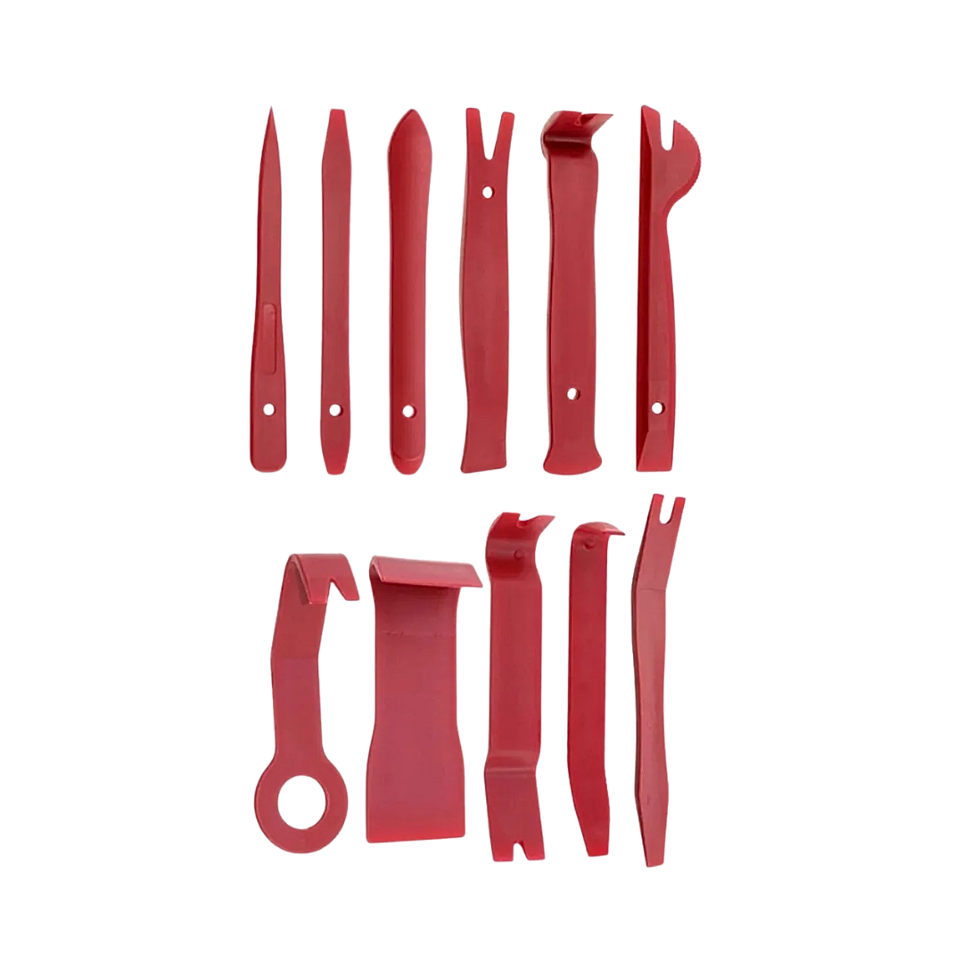 juego saca pines focal, herramientas desmontar molduras, kit clips interiores auto, set saca pines 11 piezas, herramientas de nailon automotrices, extractor de paneles auto, herramientas para tapicería, saca pines sin rayar, herramientas para radios y molduras, kit reparación interiores auto, herramientas para desmontar clips

