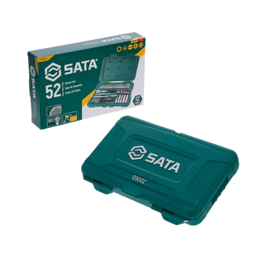 juego de copas sata, set de herramientas mecánicas, copas 52 piezas, herramientas automotrices, maletín de dados sata, kit rachet sata, herramientas profesionales