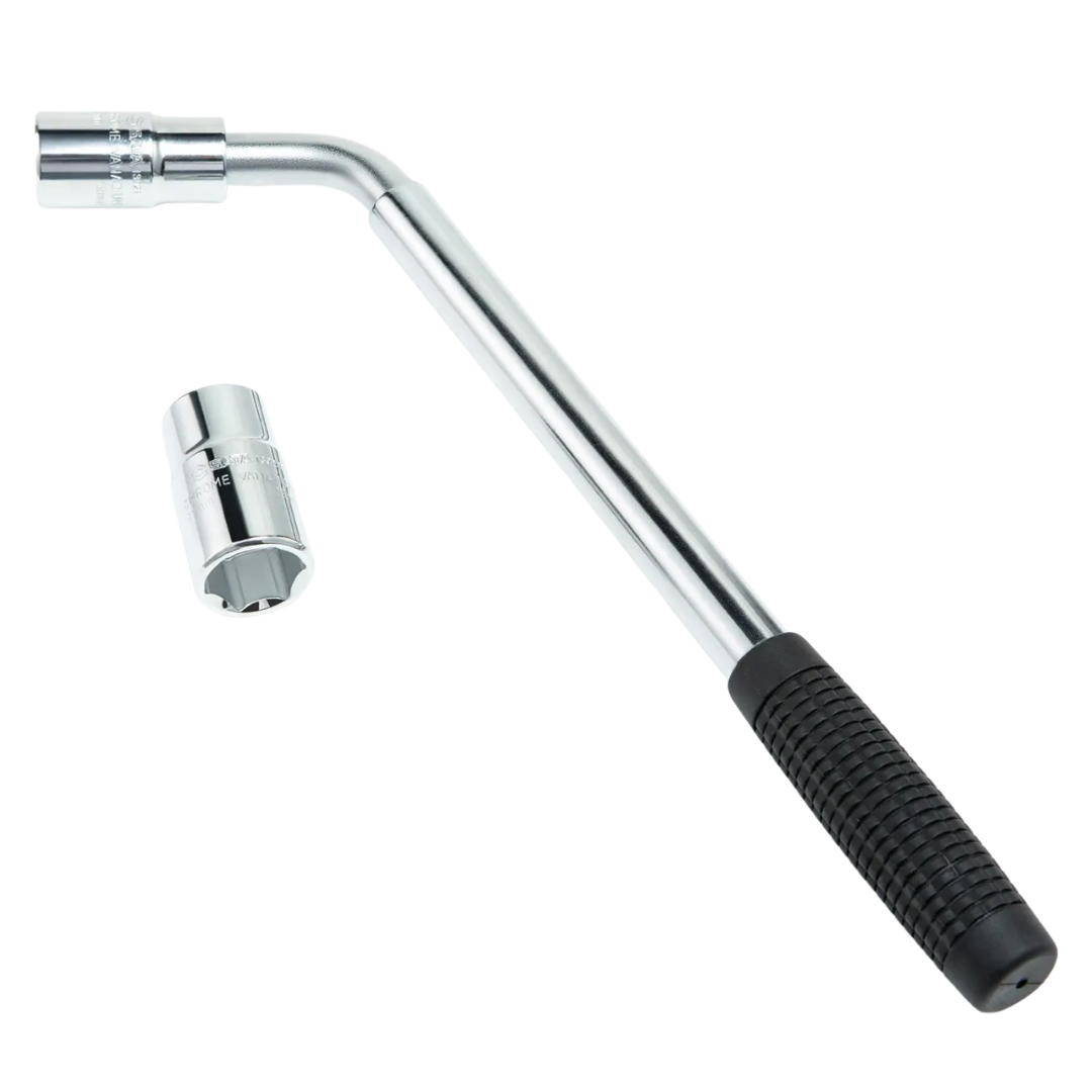 llave tipo L para llantas, juego de copas Sata, llave para neumáticos, herramienta cambio llantas, llave de rueda Sata, llave en L, copas 17x19 21x23, herramienta automotriz, juego de llantas Sata, Surface Drive, herramientas para carro, llave llantas profesional, herramienta mecánica automotriz