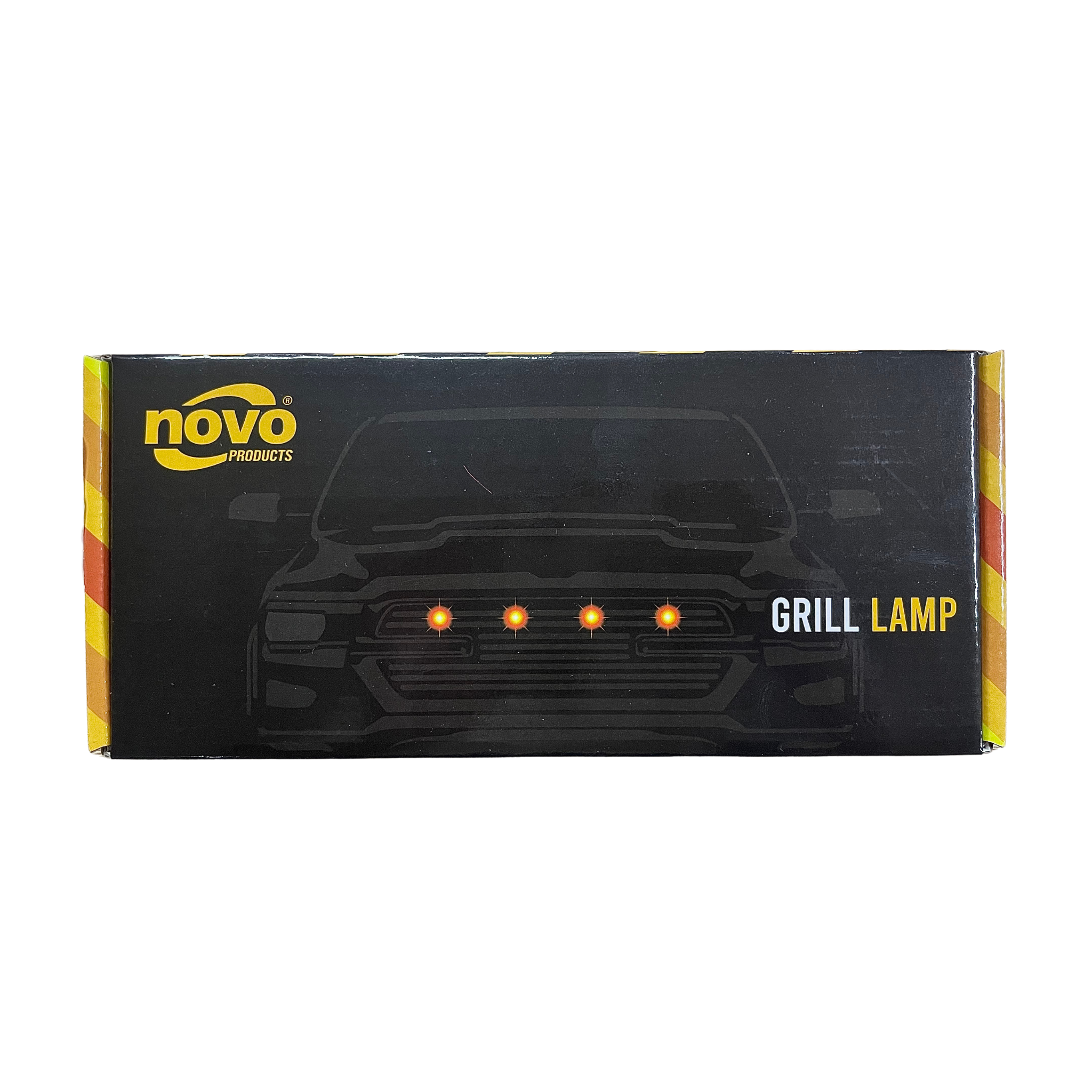 Kit de luces LED ámbar para persiana universal. Mejora la visibilidad y el estilo de tu vehículo con fácil instalación y resistencia al agua.