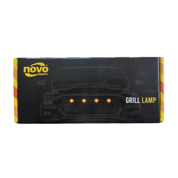 Kit de luces LED ámbar para persiana universal. Mejora la visibilidad y el estilo de tu vehículo con fácil instalación y resistencia al agua.