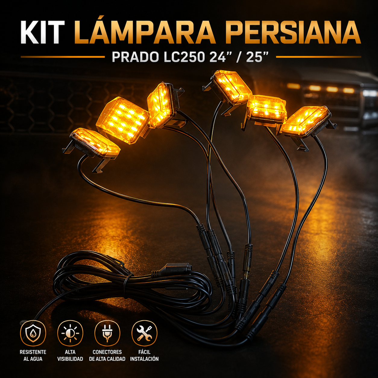 Kit lámpara persiana Toyota Prado LC250 2024–2025