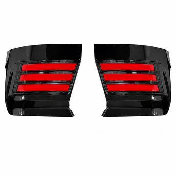 Lámpara bomper trasera LED negra para Toyota Prado LC250
