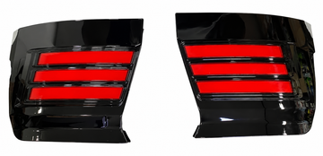 Lámpara bomper trasera LED negra para Toyota Prado LC250