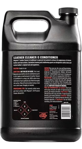 Leather Cleaner & Conditioner, Limpiador y Acondicionador Meguiars D180 meguiars